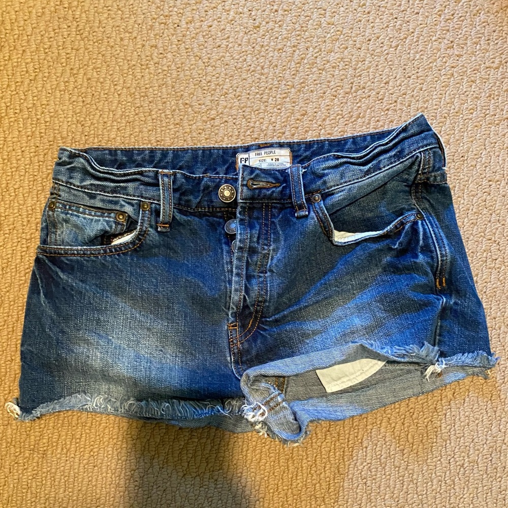 Free people denim shorts! Size 28!!
